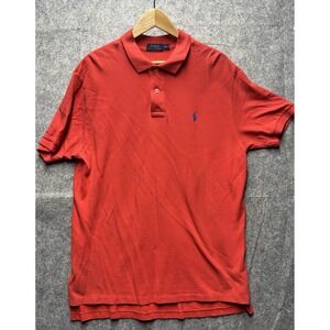🔴Polo Ralph Lauren Red Pima Soft Touch  Size XL Short‎ Sleeve Polo Golf